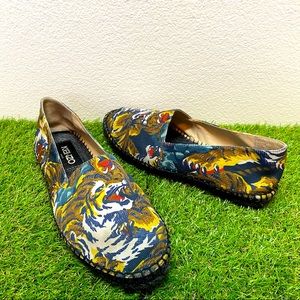 KENZO MENS TIGER SLIP ON ESPADRILLE FLAT SHOES 38